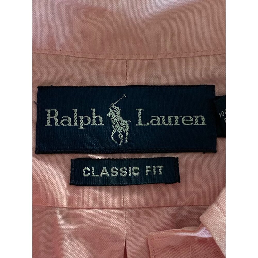 Mens Polo Ralph Lauren Classic Long Sleeve Pink Dress Shirt Size XL. - Picture 14 of 15